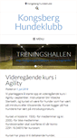 Mobile Screenshot of kongsberghundeklubb.net